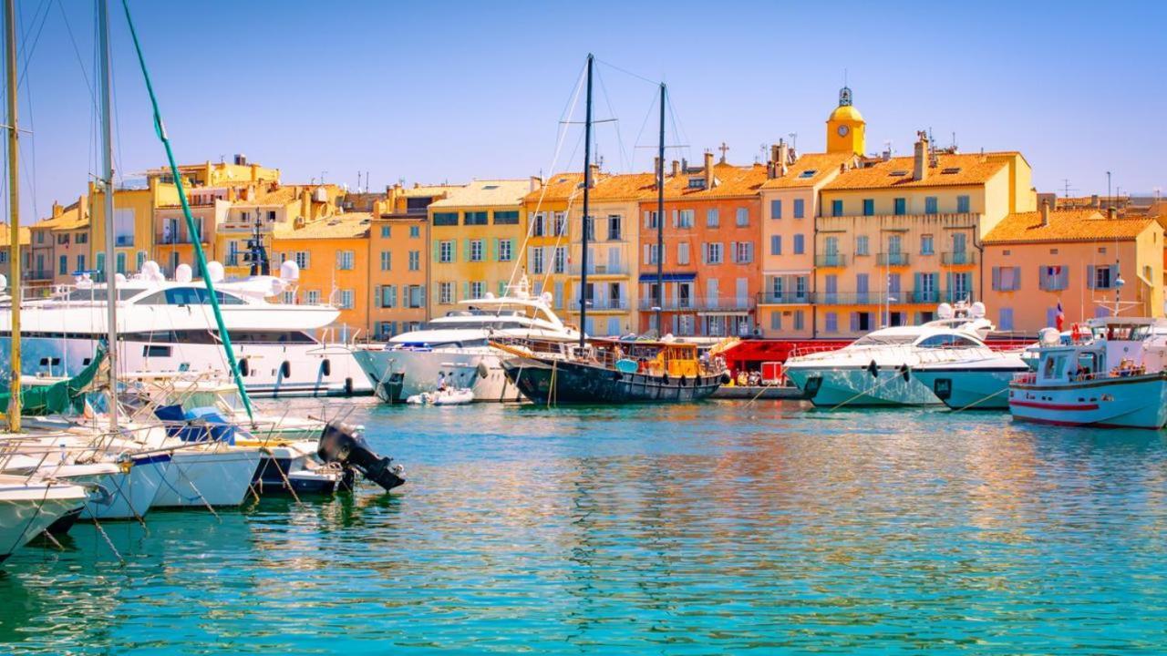 Les Restanques Vue Mer Pressoir 3131 Grimaud Bagian luar foto