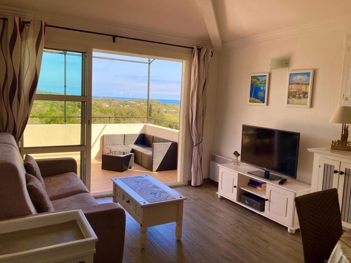 Les Restanques Vue Mer Pressoir 3131 Grimaud Bagian luar foto