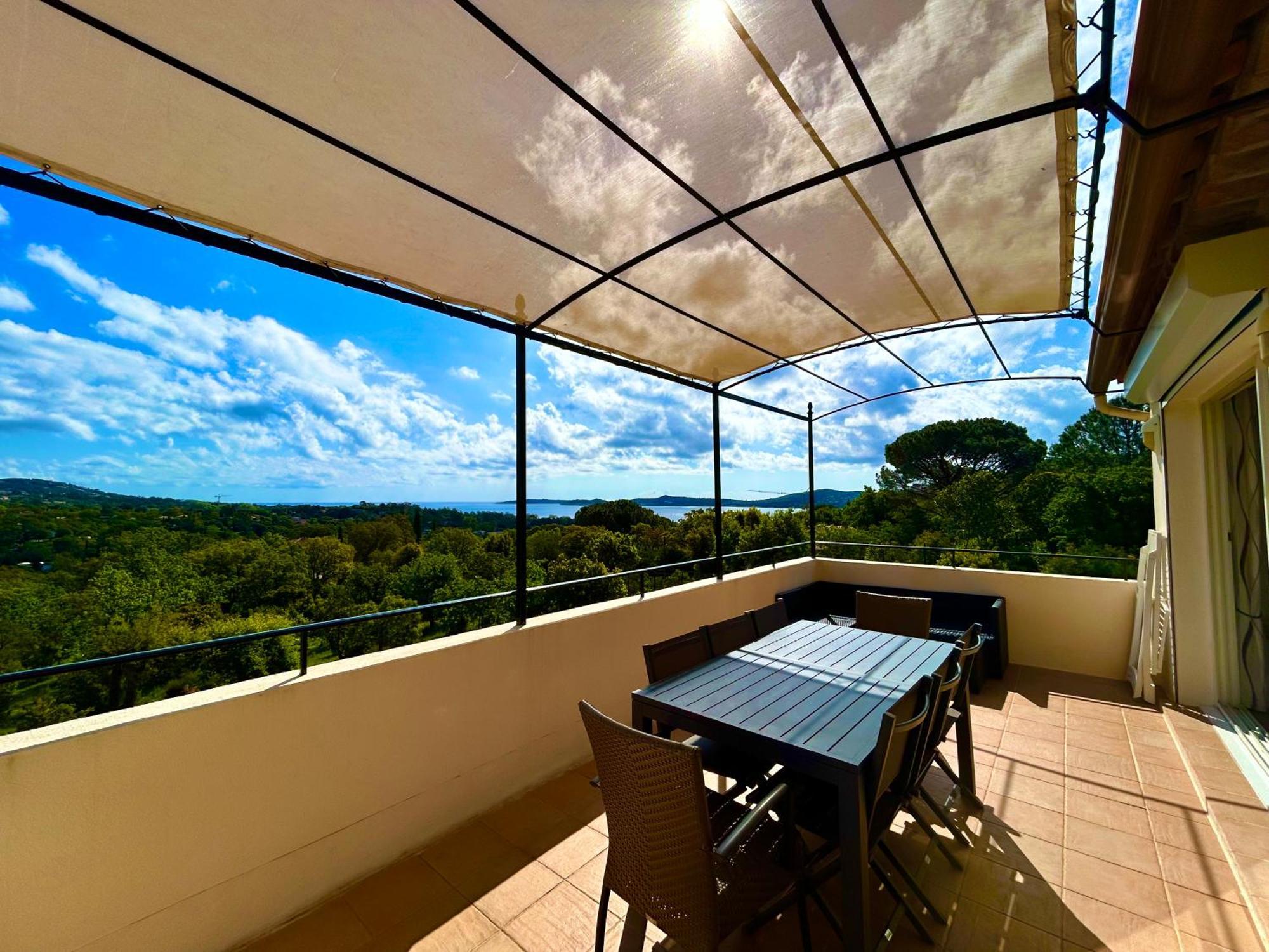 Les Restanques Vue Mer Pressoir 3131 Grimaud Bagian luar foto